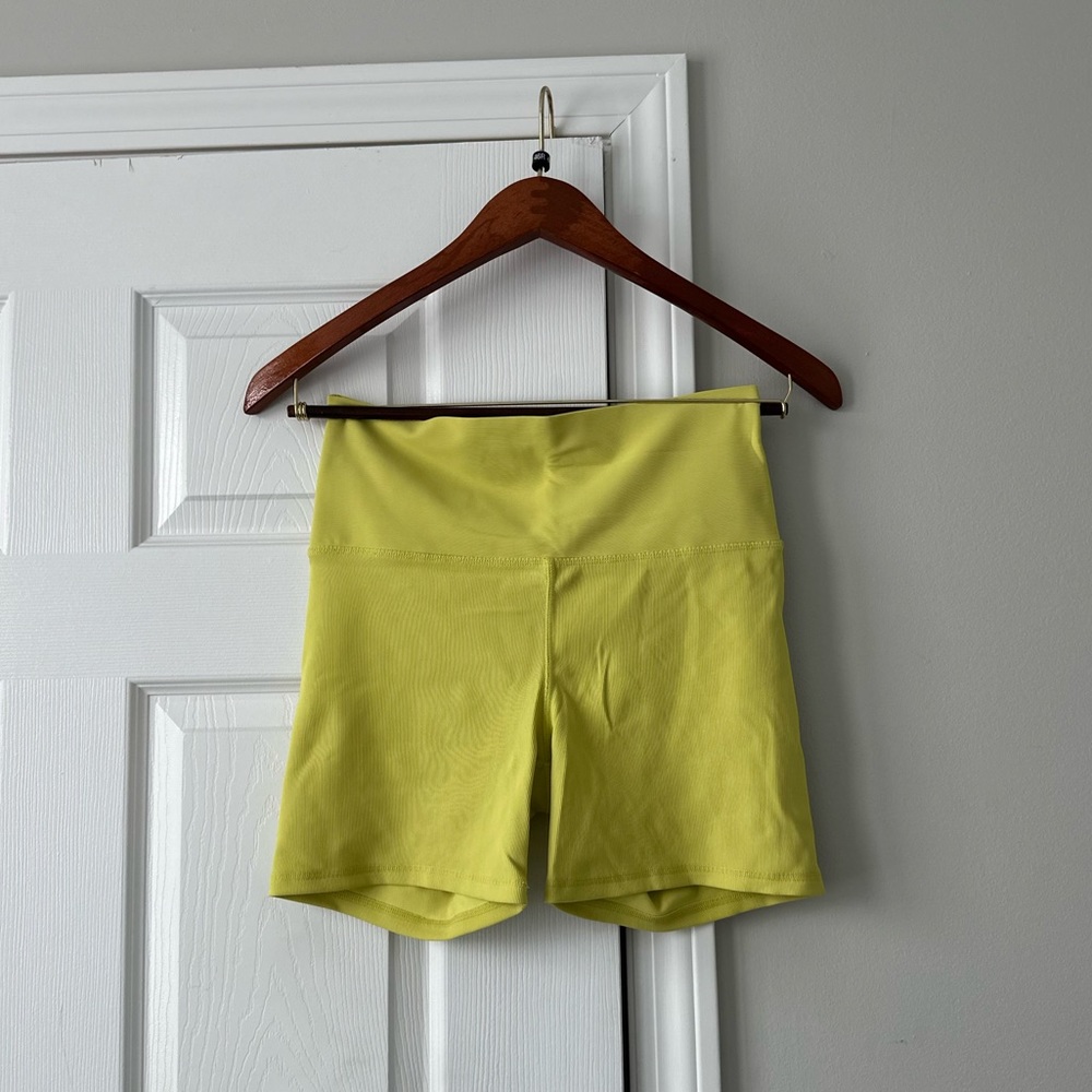Kyodan Biker Shorts Lime Green/Yellow Size L
